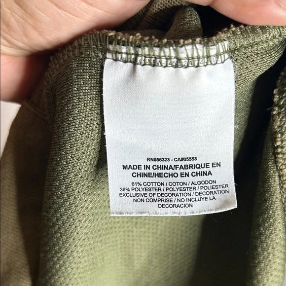 Jordan Olive and Khaki Short Sleeve Hoodie - Picture 8 of 8